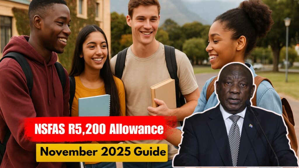 NSFAS R5,200 November 2025