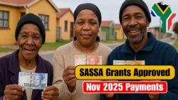 SASSA Confirms November 2025 Payments Date Timetable – R2,315 R560 and R1,250 as Recipients Receive Updated Schedule