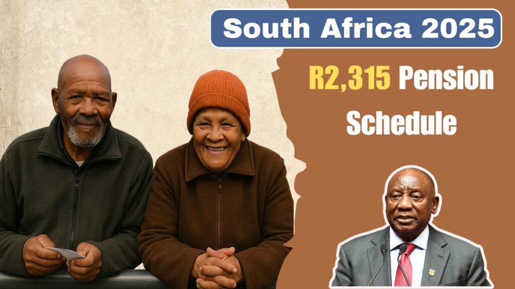 SASSA R2,315 Old Age Grant November 2025